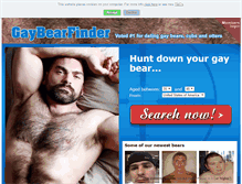 Tablet Screenshot of gaybearfinder.com